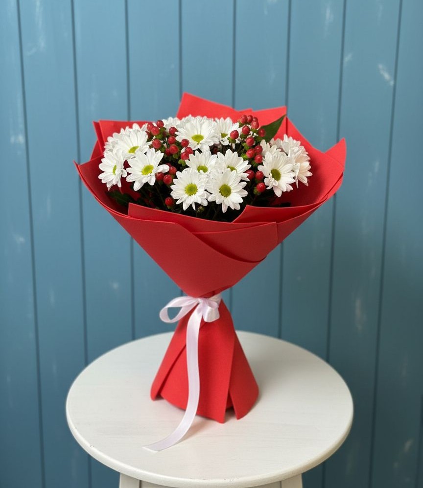 Букет цветов из: Хризантемы в Струбково