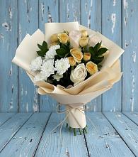 Букет цветов из:  Розы и Хризантемы в Струбково