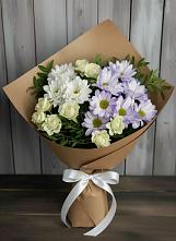 Букет цветов из:  Хризантемы и Розы в Струбково