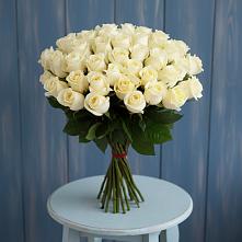 Букет 51 Белая роза Эдлесс Лав в Струбково