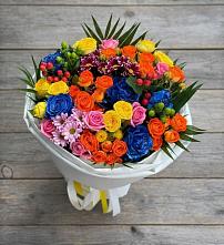 Букет цветов из:  Розы и Хризантемы в Струбково