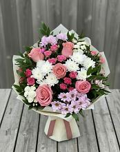 Букет цветов из:  Альстромерии, Гвоздики, Розы и Хризантемы #REPLACE_PRED# Струбково