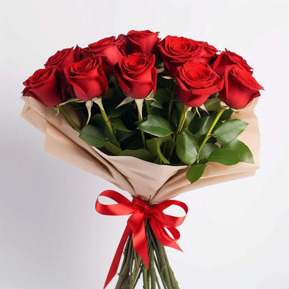Букет 11 Красных роз Эдлесс Лав в Струбково