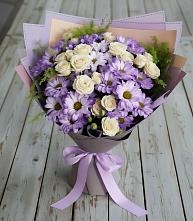 Букет цветов из:  Хризантемы и Розы в Струбково