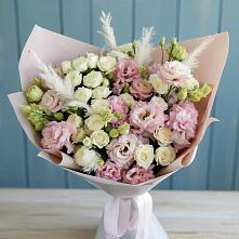 Букет цветов из:  Альстромерии и Розы в Струбково