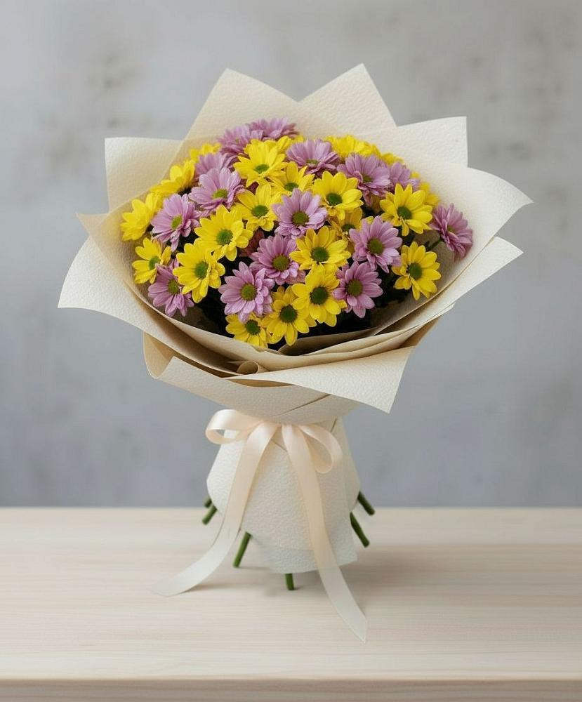Букет цветов из: Хризантемы в Струбково